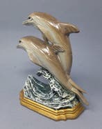 Butée de porte - Dauphins - Fer forgé - Motif nautique