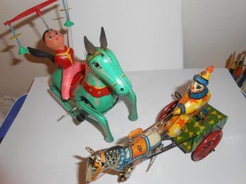 Markenlos , UdSSR - Opwindbaar blikken speelgoed - 1960-1969, Antiek en Kunst