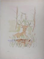 Salvador Dali (1904-1989) - Le Bestiaire de La Fontaine : Le, Antiek en Kunst