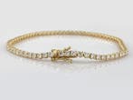 Armband - 14 karaat Geel goud - 4.01ct. tw. Diamant