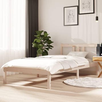 vidaXL Bedframe massief hout 90x190 cm, Verzenden
