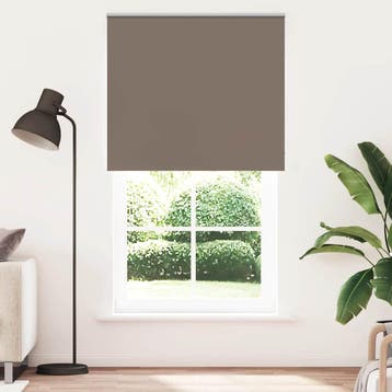 vidaXL Rolgordijn verduisterend koffie 135x230 cm, Verzenden