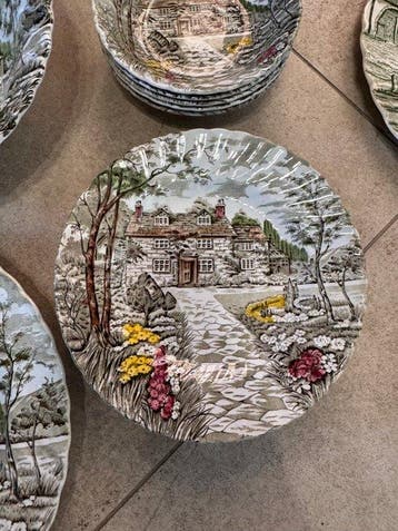 country cottage British anchor - Tafelservies (26) -