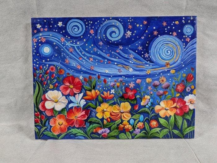 Giuseppe Longo (XX-XXI) - Sinfonia Mediterranea - omaggiando, Antiek en Kunst, Kunst | Schilderijen | Klassiek