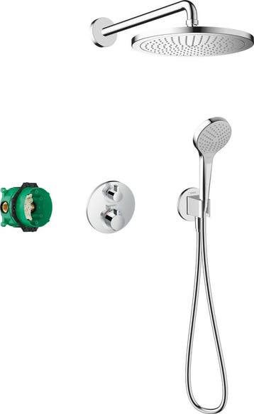 Hansgrohe Croma 280 1jet inbouw doucheset met Ecostat S,, Ophalen of Verzenden, Kraan