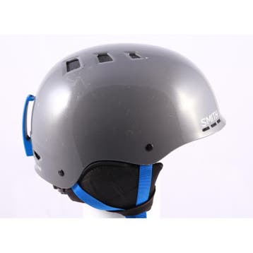 51 52 53 54 55 skihelm/snowboardhelm SMITH HOLT, Grey/blue,, Sport en Fitness, Verzenden, Gebruikt