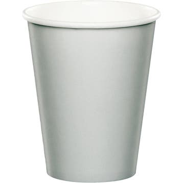 Zilveren Bekers 256ml 8st, Verzenden, Nieuw