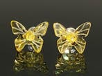Amber Wings : Boucles doreilles papillon en ambre baltique