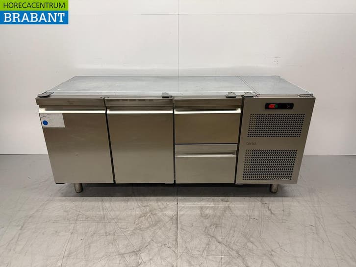 Acier inoxydable Catertech Comptoir réfrigéré 2 portes et 2, Articles professionnels, Horeca | Équipement de cuisine, Envoi