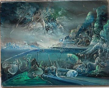 Marc Janson (1930-2022) - Paysage surrealiste - Mémoire
