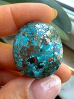 Turquoise Echte edelsteen! Prachtige, enorme topkleur, Verzamelen