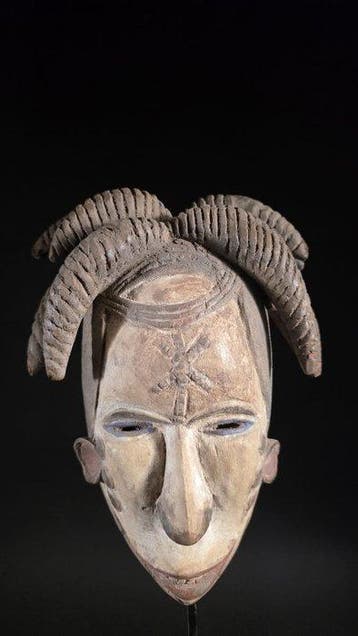 Houten masker - Igbo - Nigeria (Zonder minimumprijs)