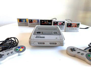 Nintendo - Snes - Set Super Nintendo met spellen -