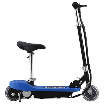 vidaXL Step elektrisch met zitje 120 W blauw, Fietsen en Brommers, Verzenden, Nieuw