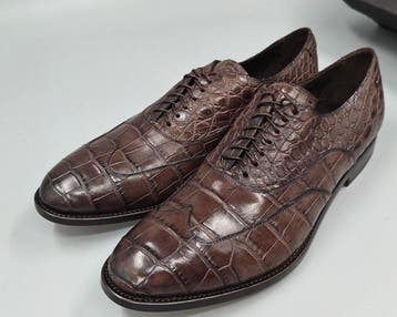 Raparo-Wingtip-Crocodile - Veterschoenen - Maat: EU 43 -, Nieuw