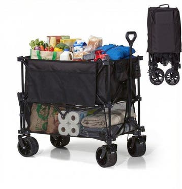 2dekans | Mr. Fold Bolderkar XXL - opvouwbaar - 400L - 300KG, Ophalen of Verzenden, Nieuw