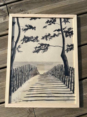 frederic Cadiou - Sainte-Marine - encre de chine