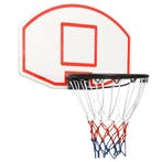 vidaXL Basketbalbord 71x45x2 cm polyetheen wit, Sport en Fitness, Basketbal, Verzenden, Nieuw