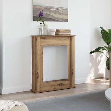 vidaXL Haardombouw 75x20x87,5 cm bewerkt hout artisanaal, Verzenden, Nieuw