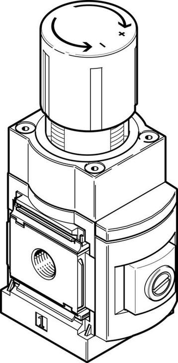 Régulateur De Pression De Précision Festo G3/8 0.05-2.5bar, Verzenden