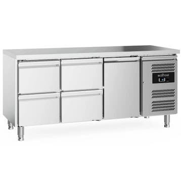 Koelwerkbank | 417L | 1 Deur + 4 Laden (1/1 GN) | +2°C/+8°C, Verzenden, Nieuw in verpakking