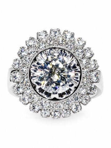 Statement ring - 18 karaat Witgoud - 2.15ct. tw. Diamant
