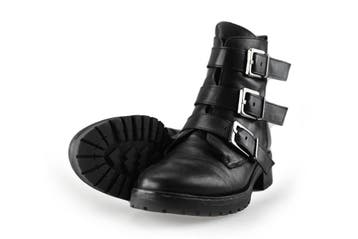 Manfield Biker boots in maat 41 Zwart, Verzenden, Zwart, Overige typen, Manfield
