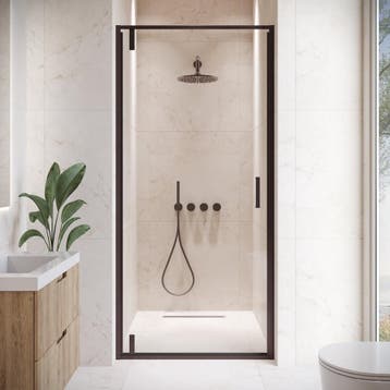 Douchewand Seattle 80 x 190 cm 6 mm Transparant, Doe-het-zelf en Bouw, Verzenden, Nieuw