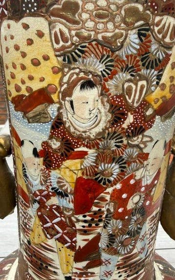 Vaas - Aardewerk - Japan - Satsuma vaas (Zonder, Antiek en Kunst