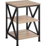 tectake Bijzettafel Nottingham 40,5x40,5x60,5cm - Industriee, Huis en Inrichting, Tafels | Bijzettafels, Verzenden, Nieuw