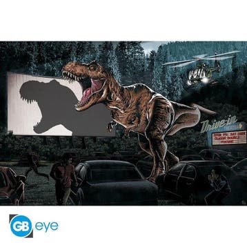 Jurassic Park T-Rex Cinema Poster 91.5 x 61 cm, Ophalen of Verzenden, Nieuw