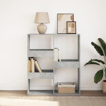 vidaXL Boekenkast / kamerscherm 100x33x115 cm betongrijs, Verzenden