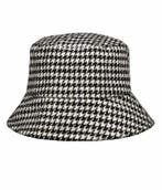 Bucket Hat Hoedje – Ruit Patroon – One Size – Wit Zwart, Kleding | Dames, Hoeden en Petten, Nieuw