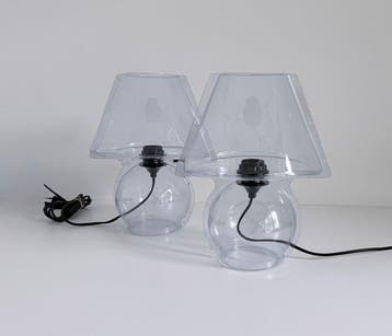 Tafellamp - Blisterlamp - Doorzichtig PET-G materiaal -, Antiek en Kunst