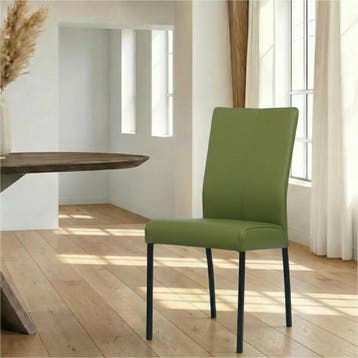 Leren eetkamerstoel Comfort - Toledo Apple Green (groen) -, Huis en Inrichting, Overige kleuren, Nieuw, Leer, Ophalen of Verzenden
