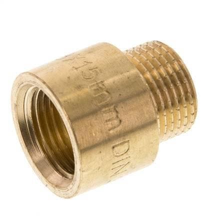 G 3/8 F/M Prolongateur en laiton DIN 3523 - 15 mm [2, Bricolage & Construction, Bricolage & Rénovation Autre, Envoi