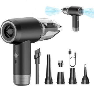 Mini aspirateur 6-en-1 12000Pa - Noir - Produit retour -32%, Verzenden