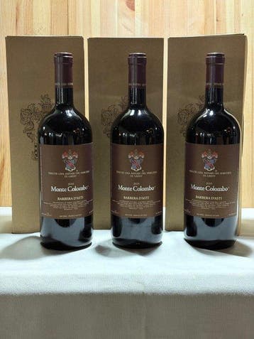2016 Monte Colombo - Piëmont - 3 Magnum (1,5 L), Verzamelen, Nieuw