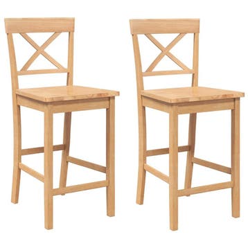 Barkrukken set 2st | Retour Deal | Sla nu je slag, Verzenden, Zo goed als nieuw, 90 cm of meer, Hout