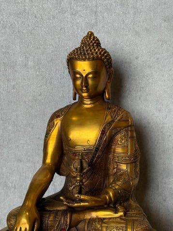 Boeddha met vajra in hand 32.5 cm - Bronze - Asie