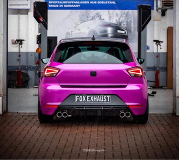 FOX Seat Ibiza V - KJ einddemper zonder uitlaatklep uitgang, Auto-onderdelen, Verzenden, Nieuw