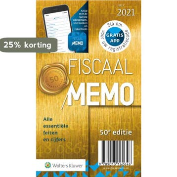 Fiscaal Memo juli 2021 9789013162646, Verzenden