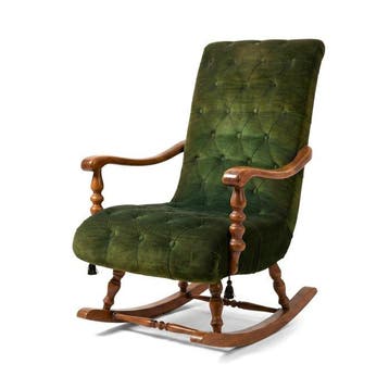 LEssenza del Tempo – Sedia a Dondolo Chesterfield in