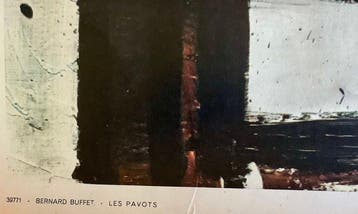 Bernard Buffet - Galerie Maurice Garnier - Les pavots -, Antiquités & Art