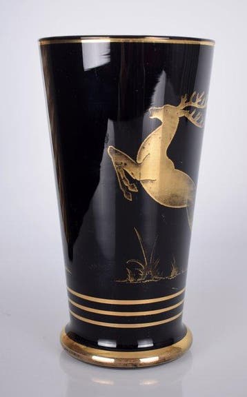 De Rupel Boom - Paul Heller - Vaas - Hyaliet glas, Antiquités & Art