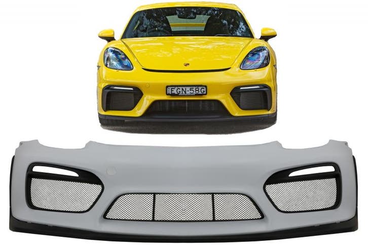 Voorbumper | Porsche | Cayman 2013-2016 3d coupé | GT4-Look, Auto-onderdelen, Carrosserie, Nieuw, Porsche, Verzenden