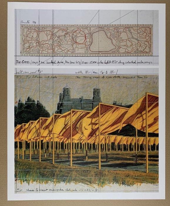 Christo (1935-2020) after - The Gates I, 1990, Antiquités & Art, Art | Dessins & Photographie