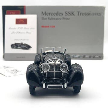 CMC 1:24 - Modelauto - CMC Mercedes SSK Schwarzer Prinz -, Nieuw