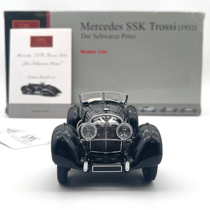 CMC 1:24 - Modelauto - CMC Mercedes SSK Schwarzer Prinz -, Hobby en Vrije tijd, Modelauto's | 1:5 tot 1:12