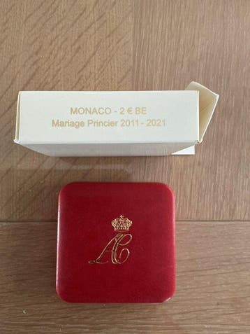 Monaco. 2 Euro 2021 10 Ans du Mariage Princier Proof